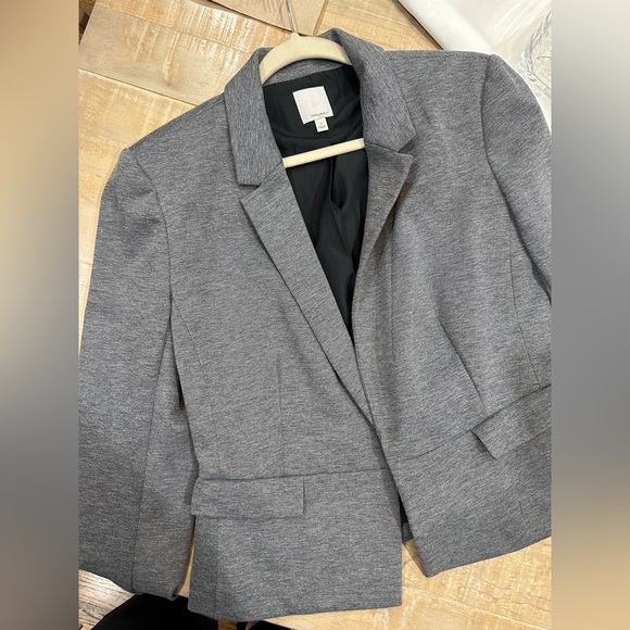 Halogen dark grey long sleeve collar blazer jacket - Picture 10 of 11